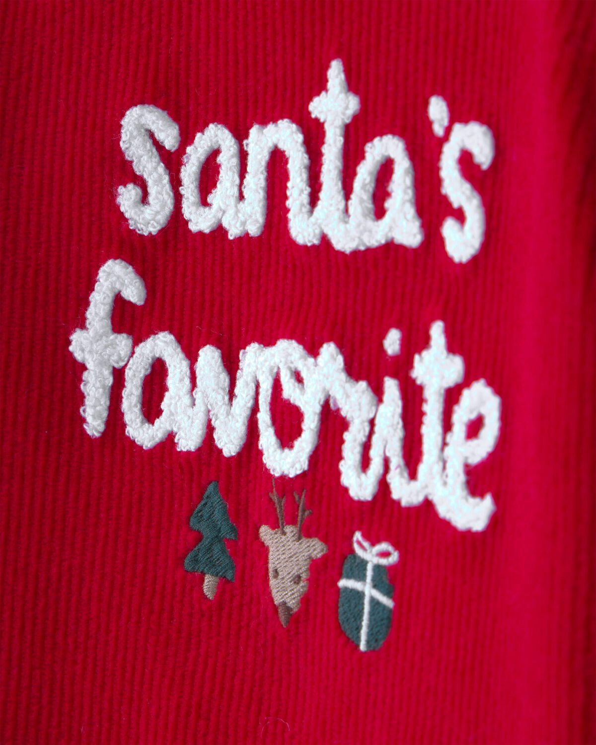 Baby 2-Piece 'Santa's Favorite' Long-Sleeve Top & Pant Set - Red - Image 3