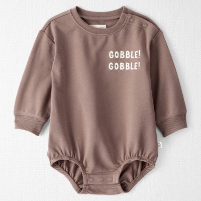 Baby Organic Cotton 'Gobble Gobble' French Terry Bubble