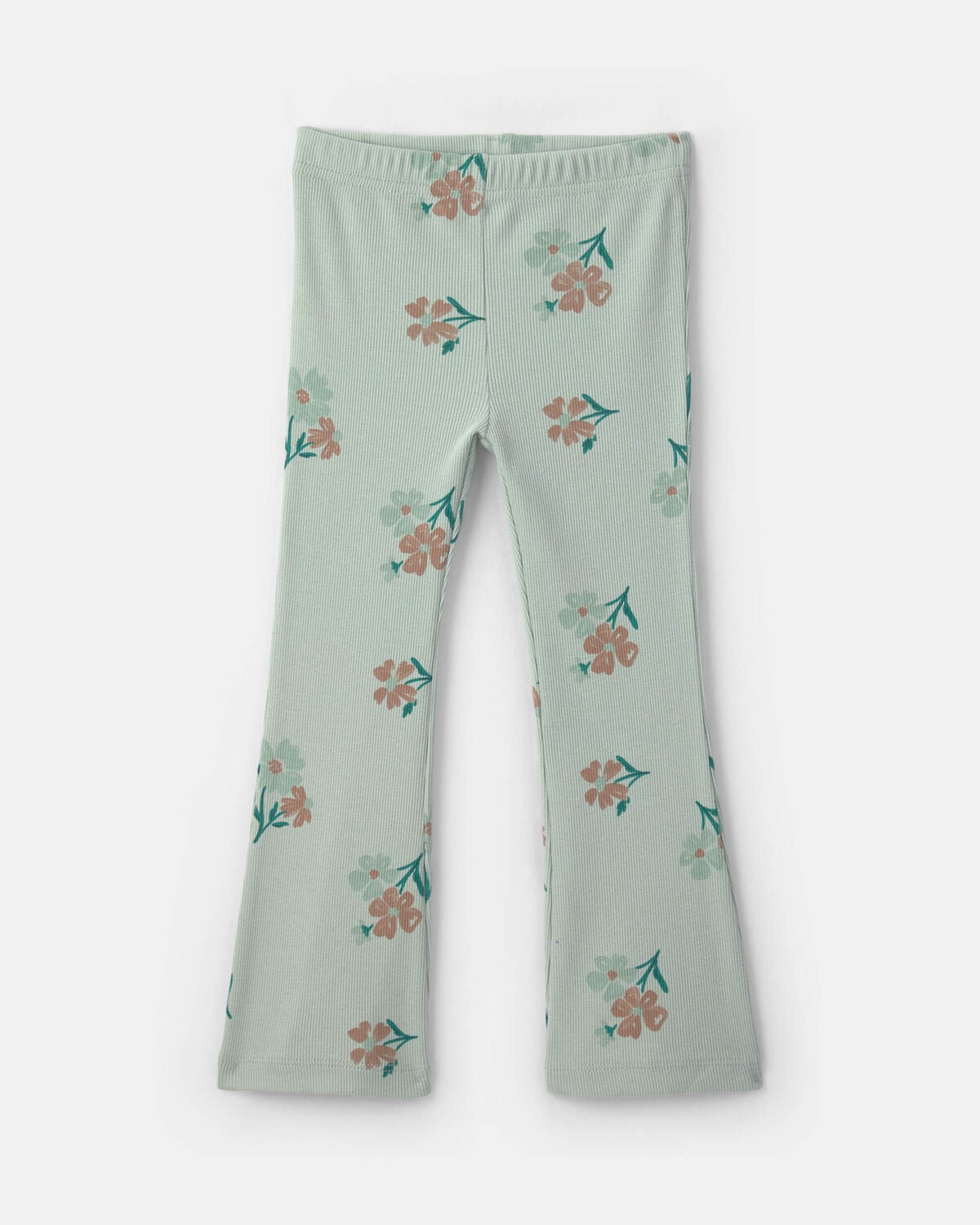 Baby Girl Floral Long-Sleeve Top & Pant Set - Green - Image 2