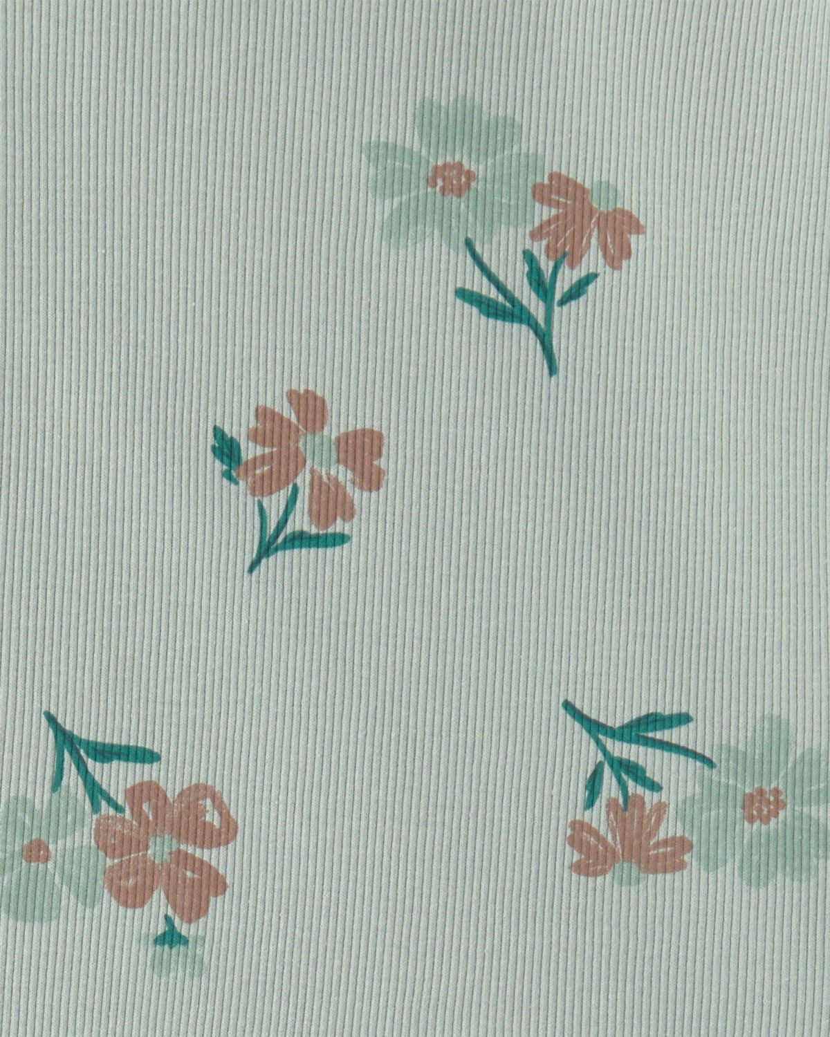 Baby Girl Floral Long-Sleeve Top & Pant Set - Green - Image 3