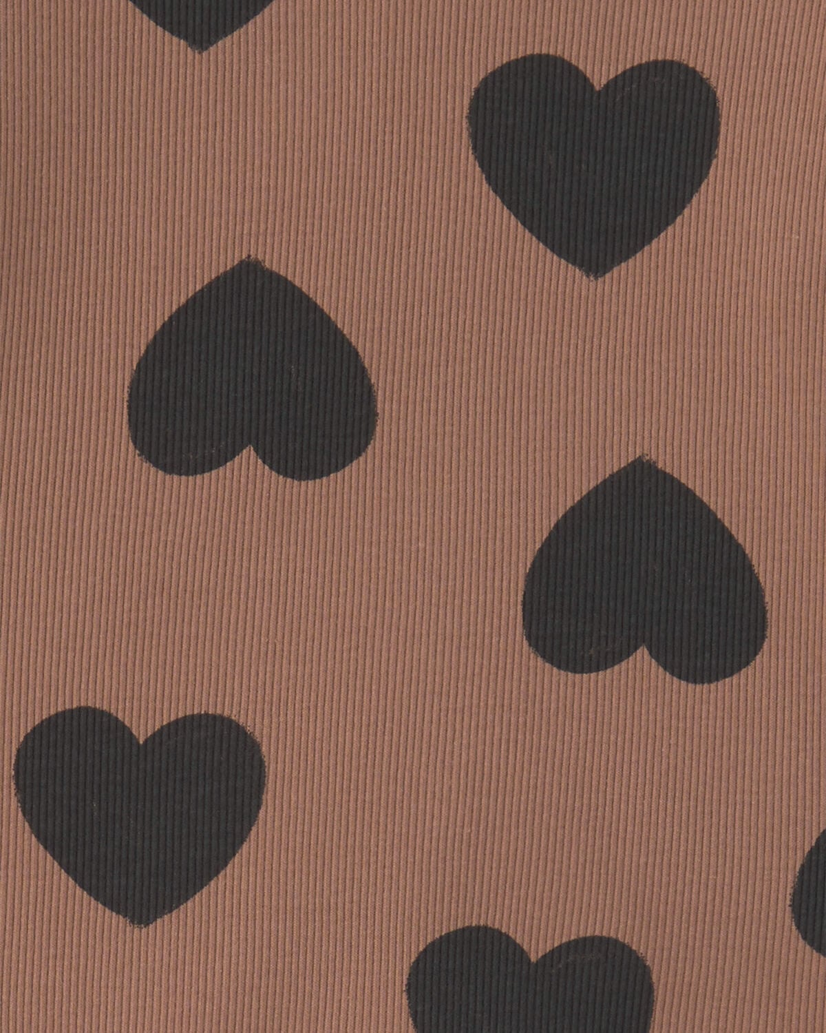 Baby Girl Heart Long-Sleeve Top & Pant Set - Brown/Black - Image 3