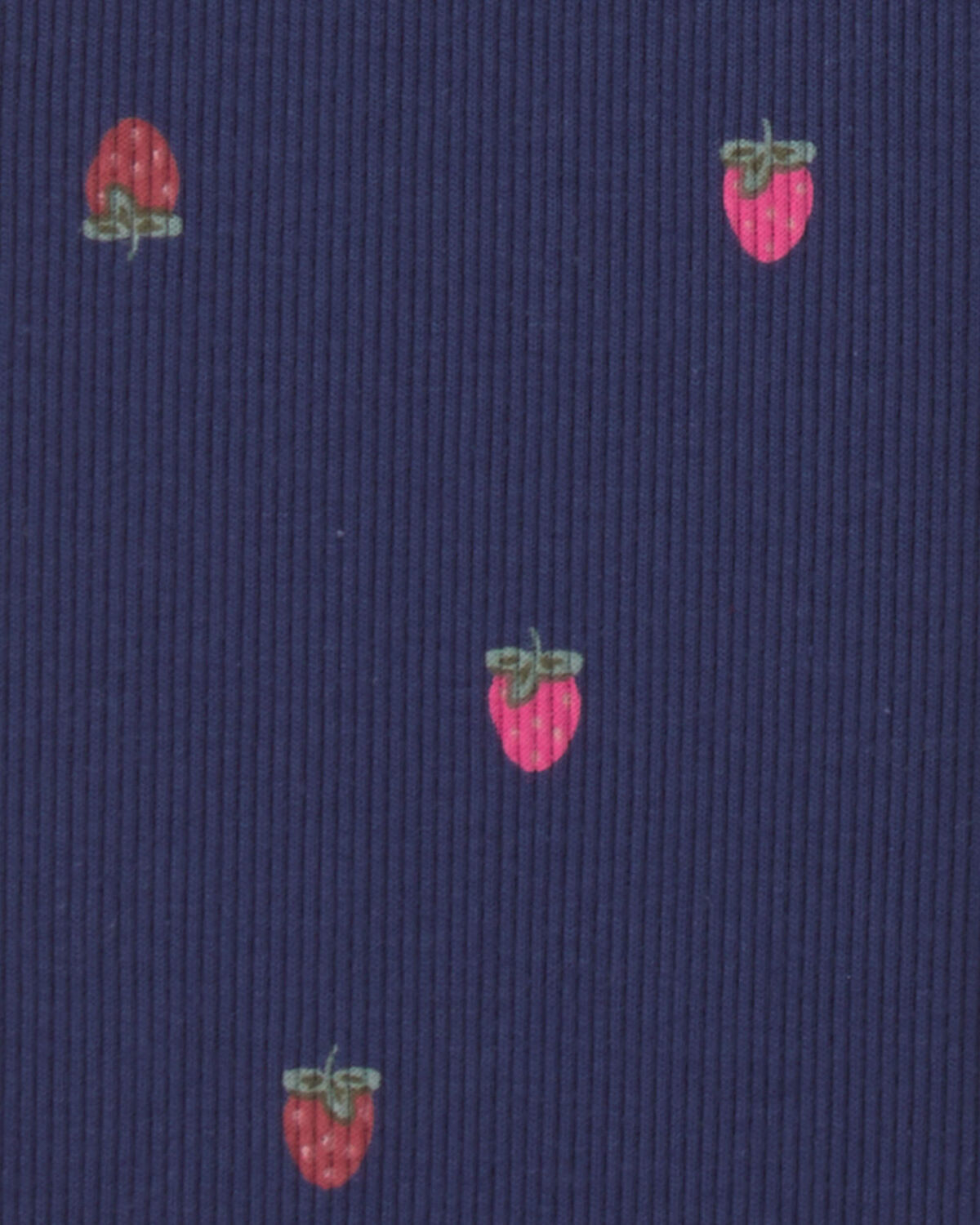 Baby Girl 2-Piece 'Sweet & Kind' Strawberry Sweatshirt & Pant Set - Navy Blue - Image 5