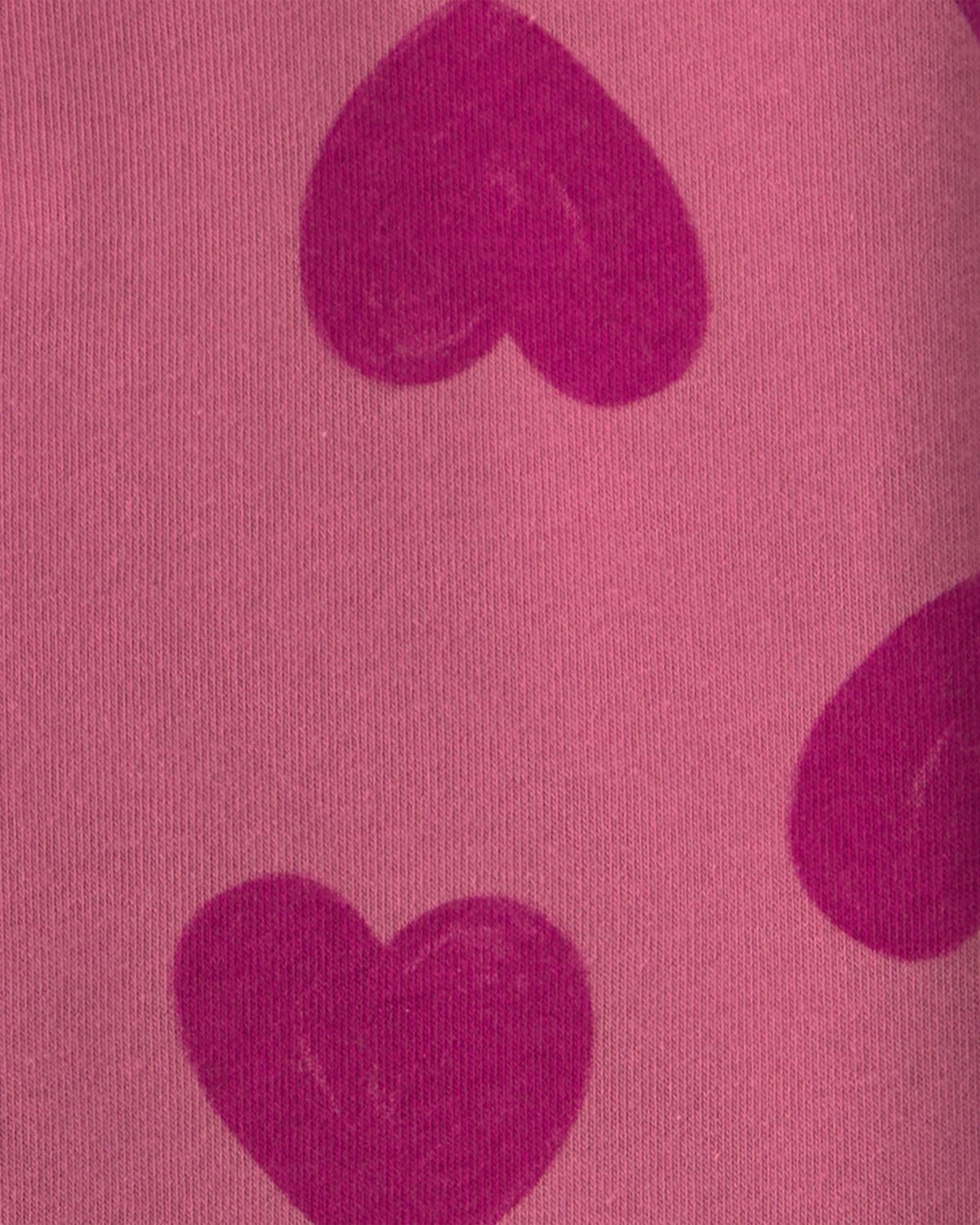 Baby Girl 2-Piece Heart Fleece Layering Set - Red/Pink - Image 4