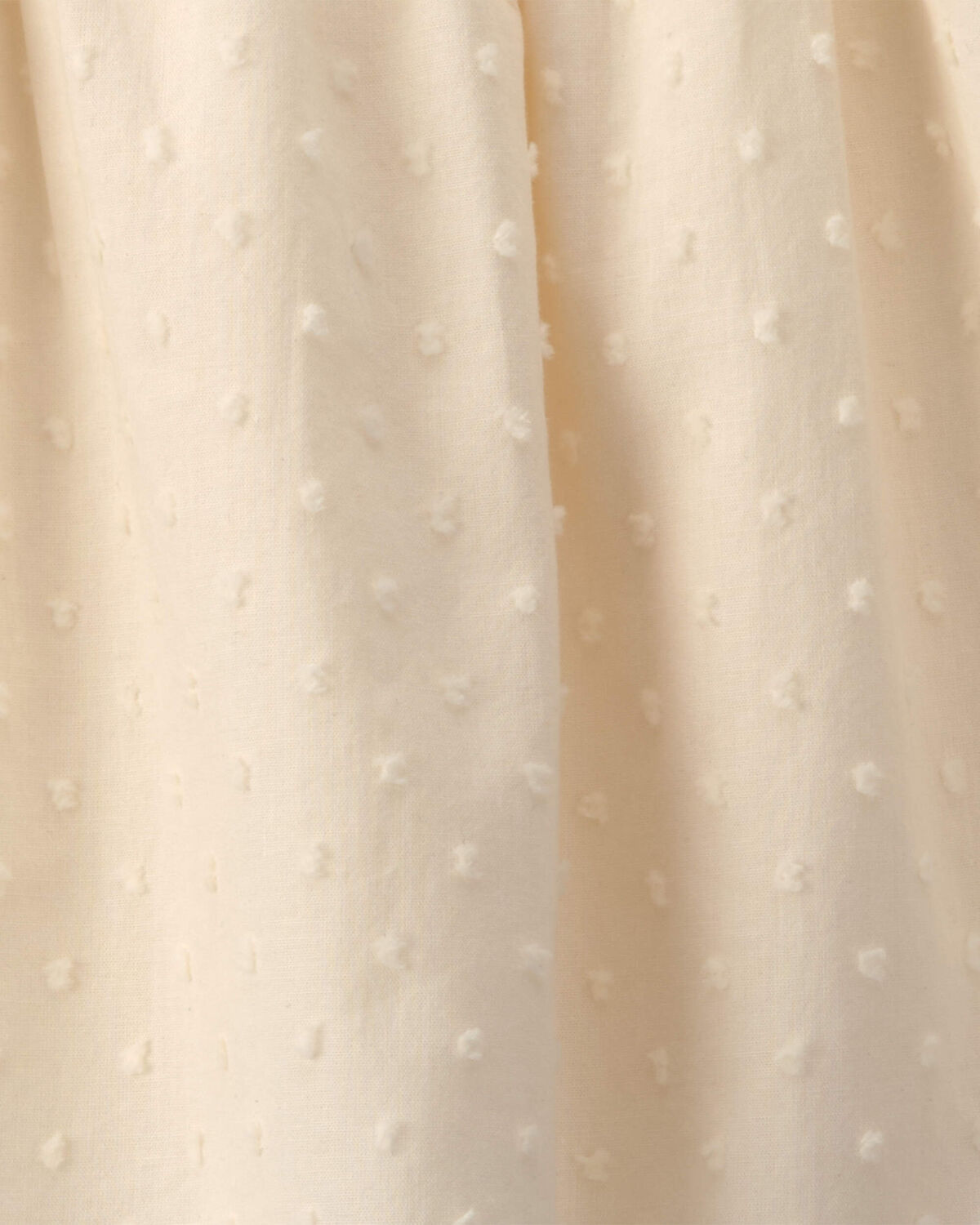 Baby Girl Swiss Dot Short-Sleeve Dress - Cream - Image 4
