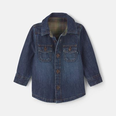 Baby Boy Denim Button-Down Shirt - Indigo