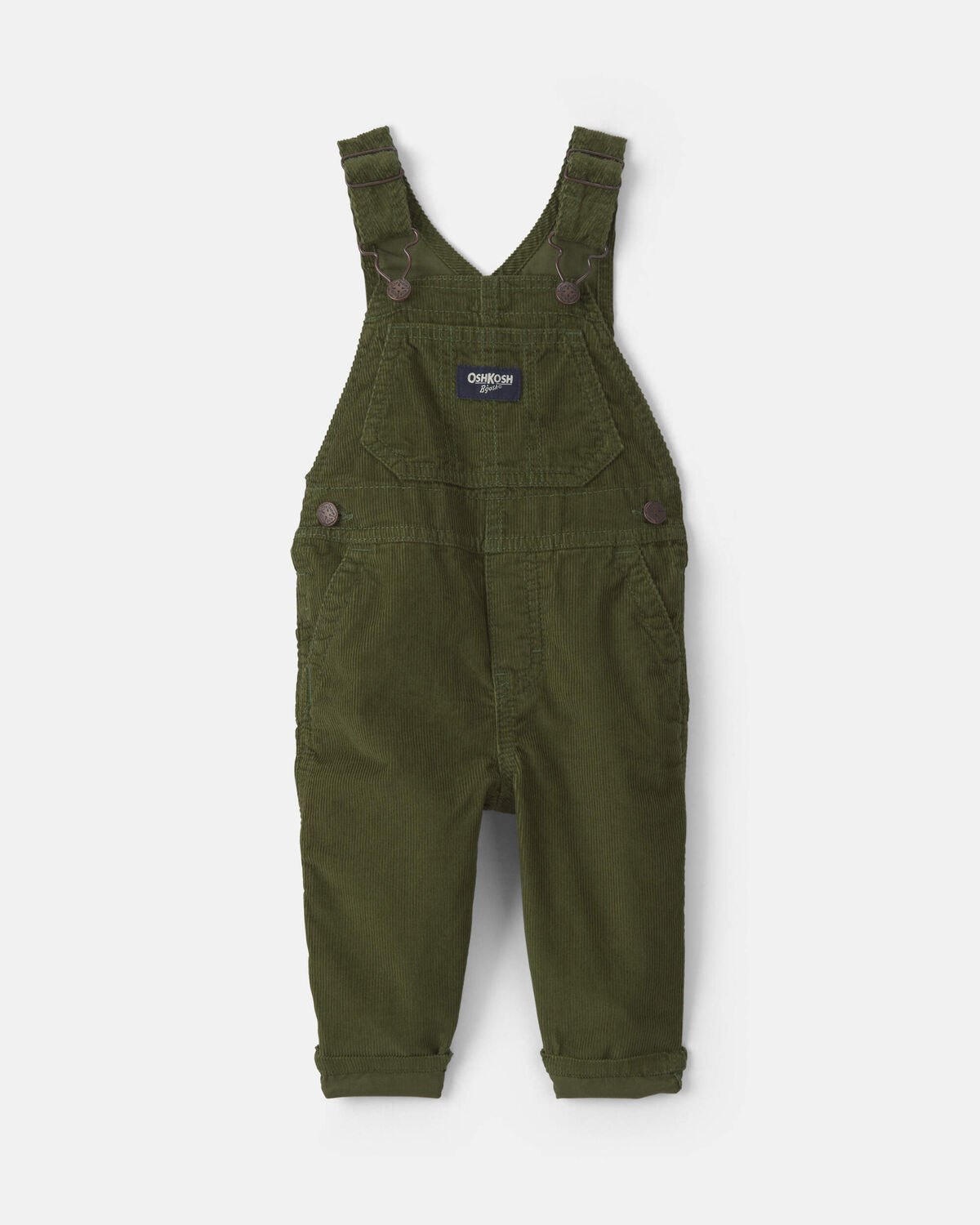 Baby Corduroy Overalls - Olive Green
