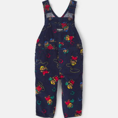 Baby Bear Corduroy Overalls - Navy Blue