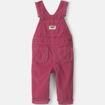 Baby Girl Corduroy Overalls - Purple