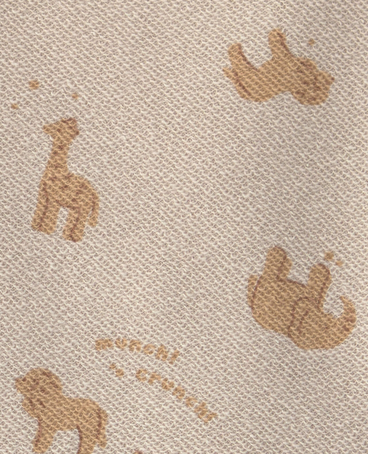 Baby Boy 2-Piece Animal Cracker French Terry Sweatshirt & Pant Set - Cream - Image 4