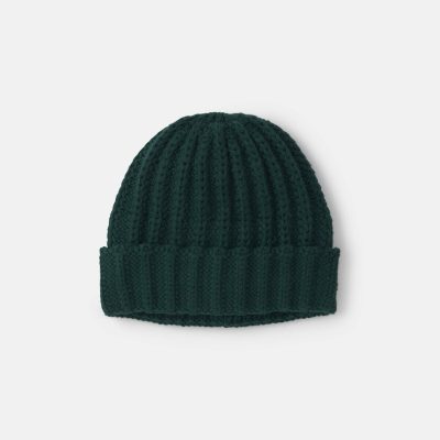 Baby Boy Ribbed Beanie - Green
