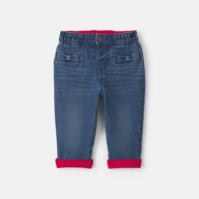Baby Girl Denim Jeans - Dark Wash