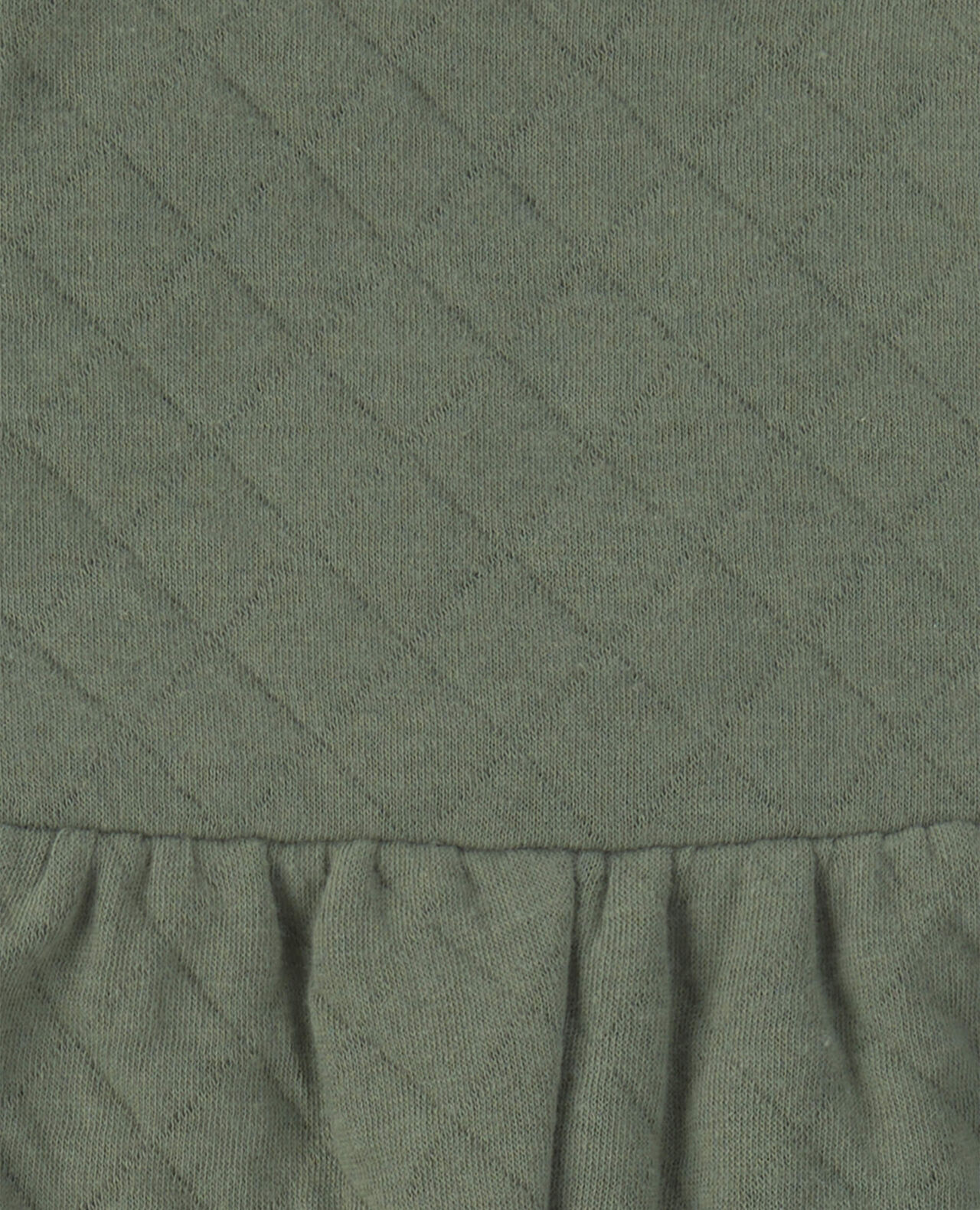 Baby Girl 2-Piece Quilted Overall Set - Olive Green - Image 6