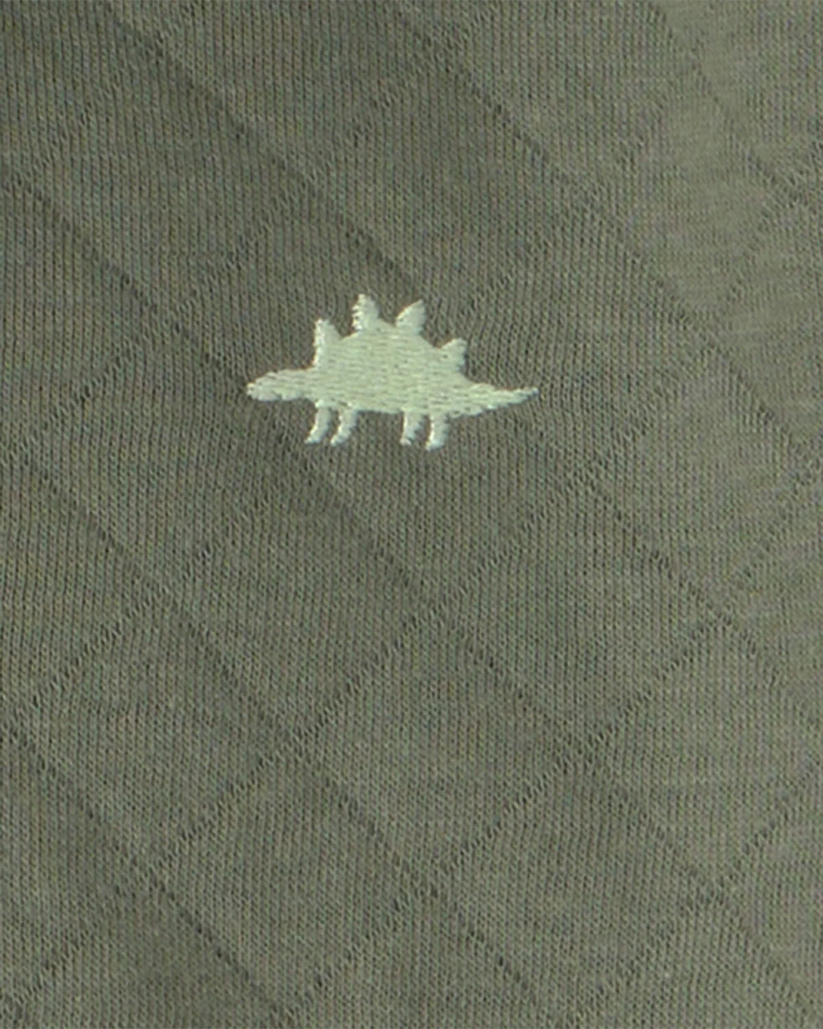 Baby Boy 3-Piece Dinosaur Quilted French Terry Layering Set - Olive Green - Image 5