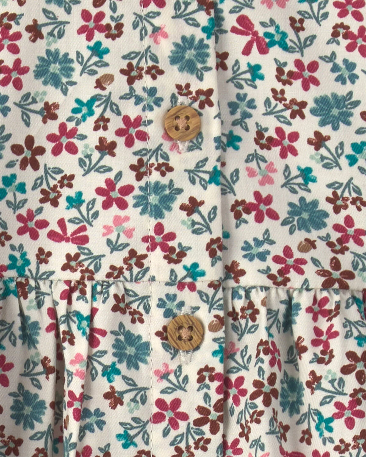 Baby Girl 3-Piece Floral Long-Sleeve Top & Pant Set - Image 4