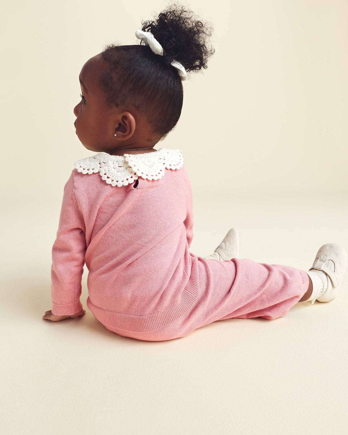 Baby Girl 2-Piece Long-Sleeve Sweater Top & Pant Set - Pink - Image 3