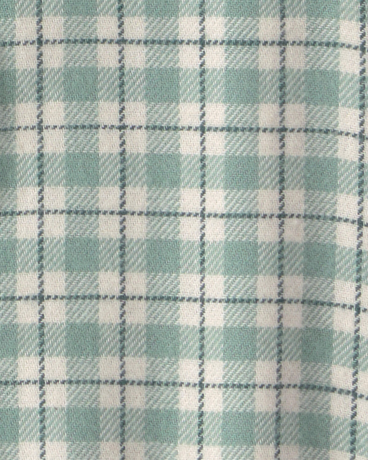 Baby Boy 2-Piece Plaid Flannel Long-Sleeve Top & Pant Set - Green/Indigo - Image 4