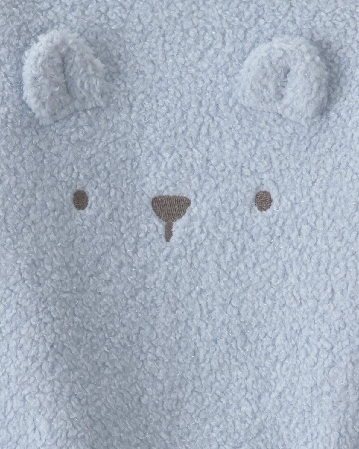 Baby Boy 2-Piece Bear Fleece Long-Sleeve Top & Pant Set - Blue - Image 3