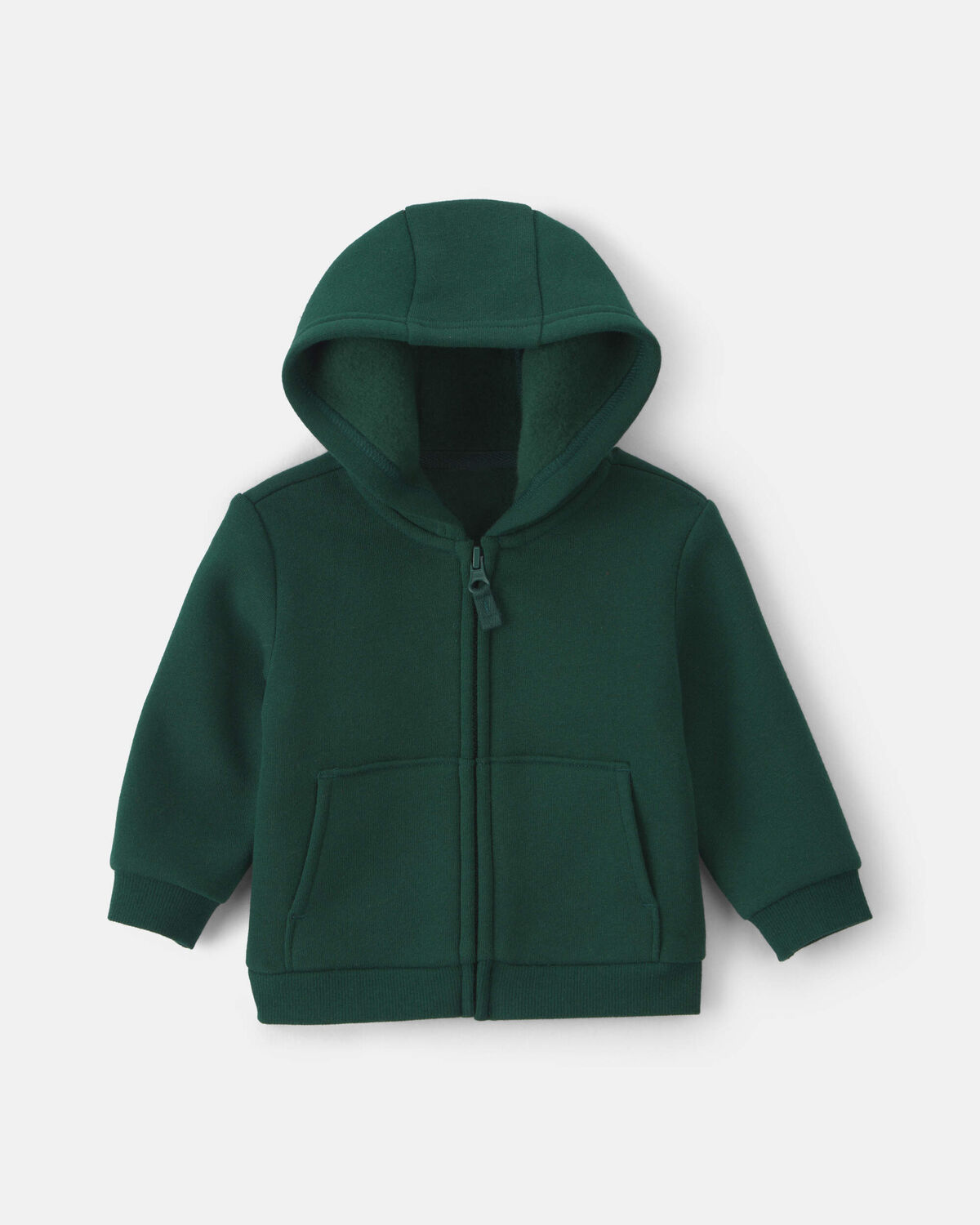 Baby Boy Fleece Zip-Up Hoodie - Green