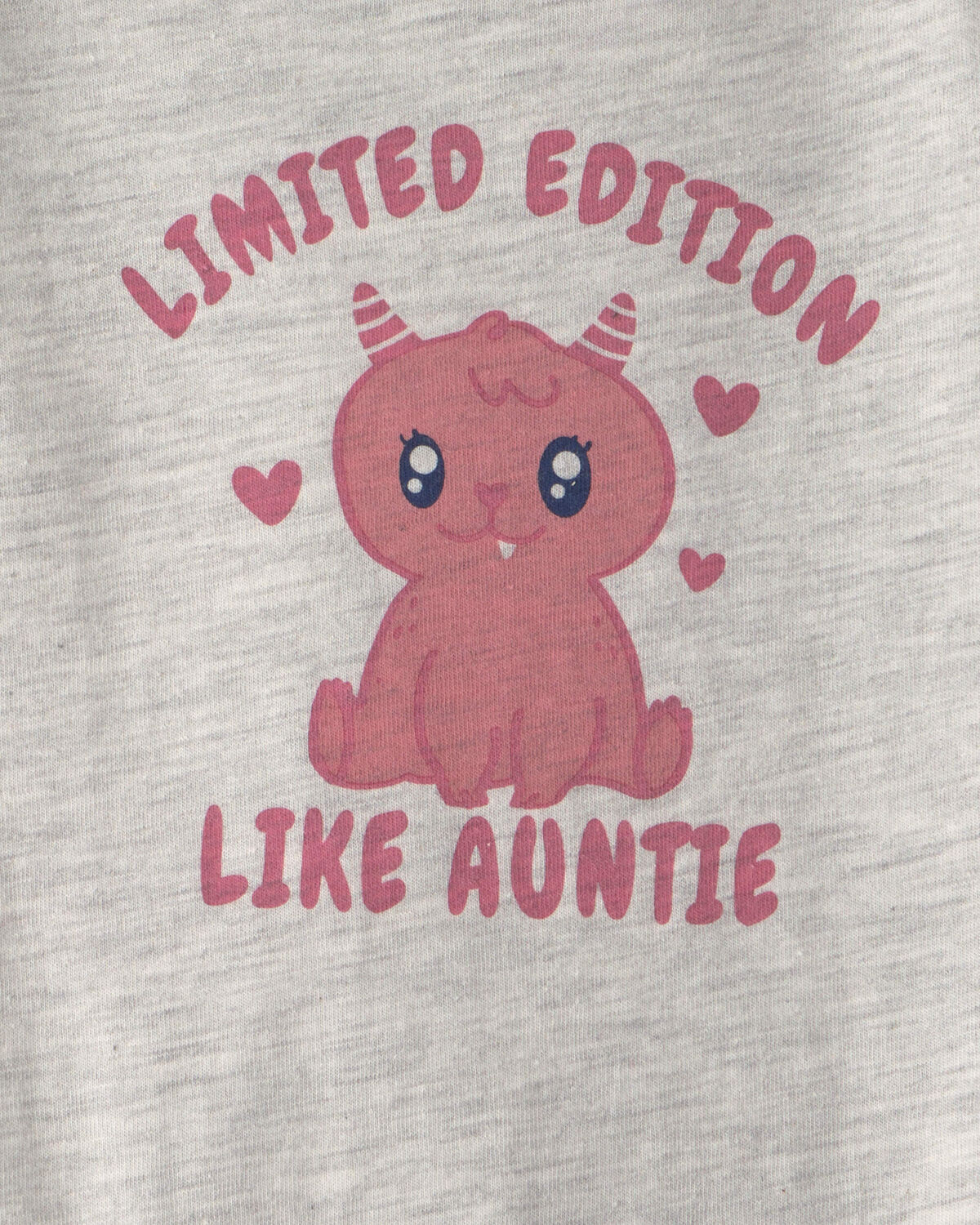 Baby Girl 'Limited Edition Like Auntie' Long-Sleeve Graphic Bodysuit - Grey - Image 2