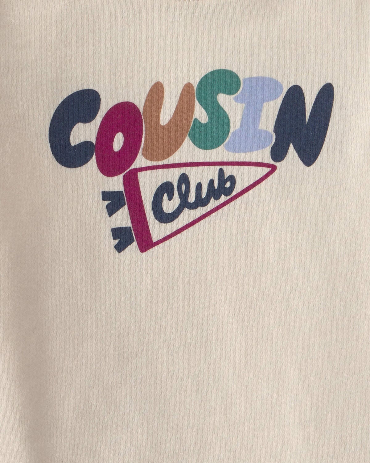 Baby 'Cousin Club' Long-Sleeve Graphic Bodysuit - Cream - Image 2