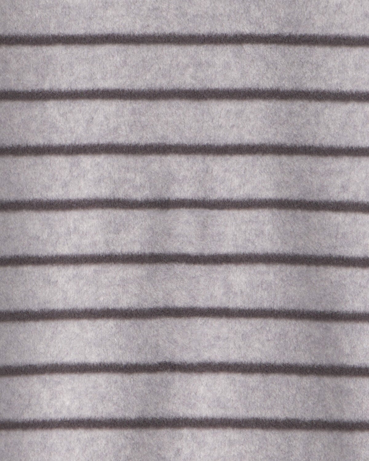 Baby Boy Monster Striped Fleece 2-Way Zip Sleep & Play Pajamas - Grey - Image 5