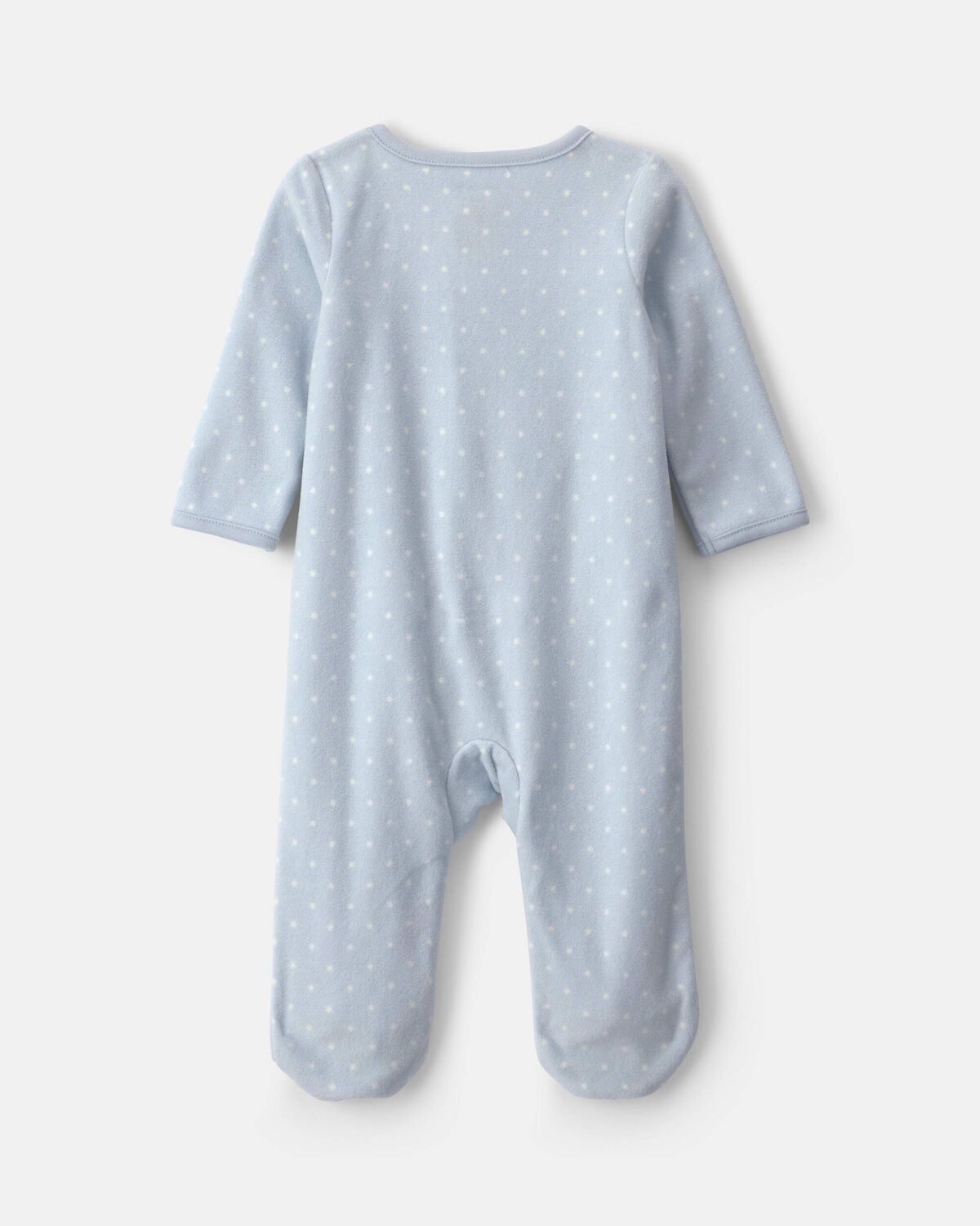 Baby Girl Unicorn Fleece 2-Way Zip Sleep & Play Pajamas - Blue - Image 2