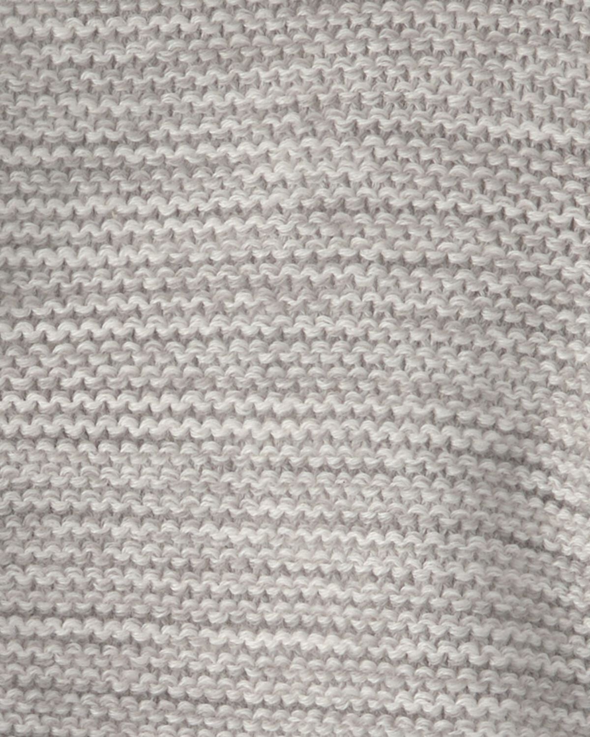 Baby Bear Sweater Knit Hooded Jacket - Grey - Image 2