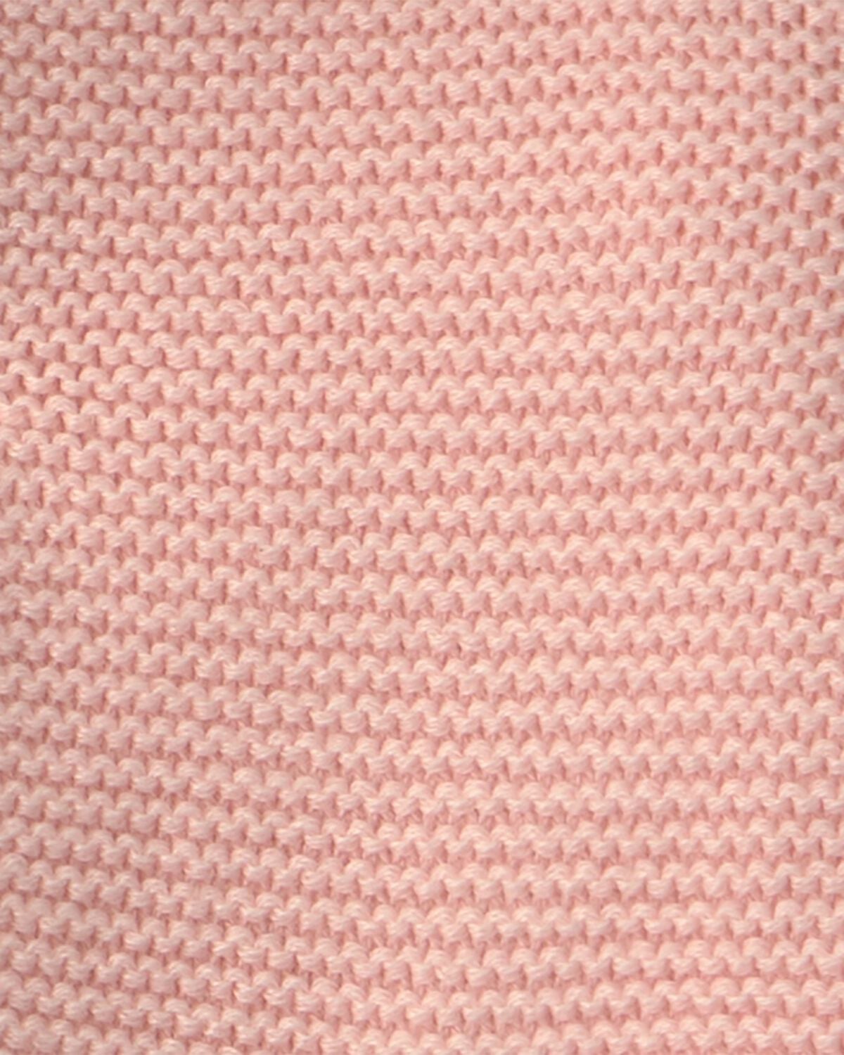 Baby Girl Bear Sweater Knit Hooded Jacket - Pink - Image 3