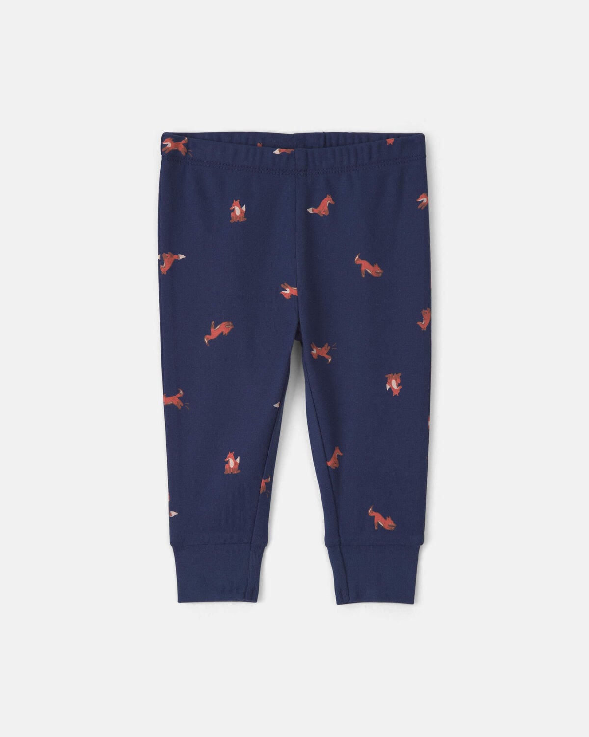 Baby Boy 3-Piece Fox Long-Sleeve Bodysuit & Pant Set - Navy Blue/Grey - Image 2