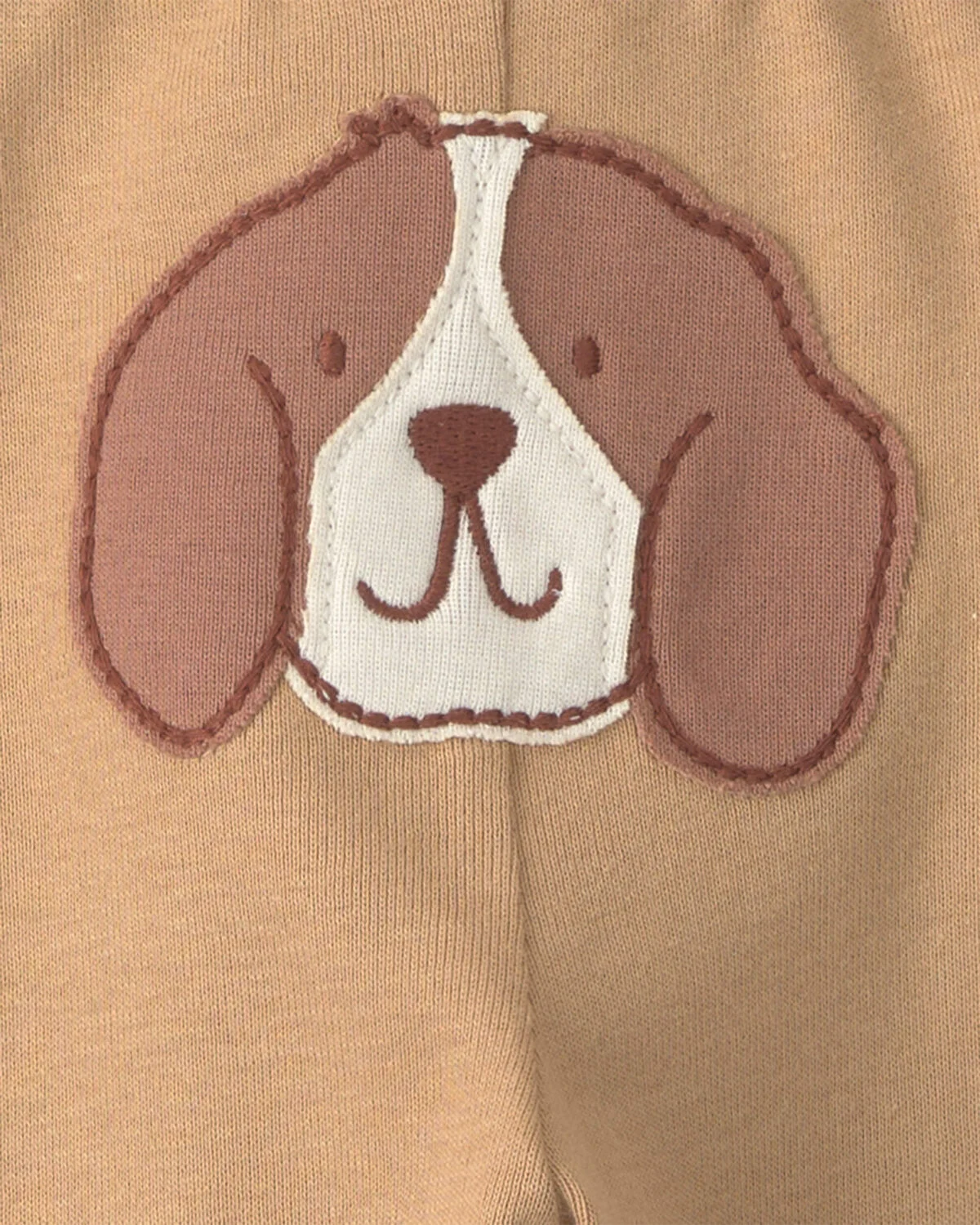 Baby Boy 3-Piece Dog Long-Sleeve Bodysuit & Pant Set - Brown/Cream - Image 5