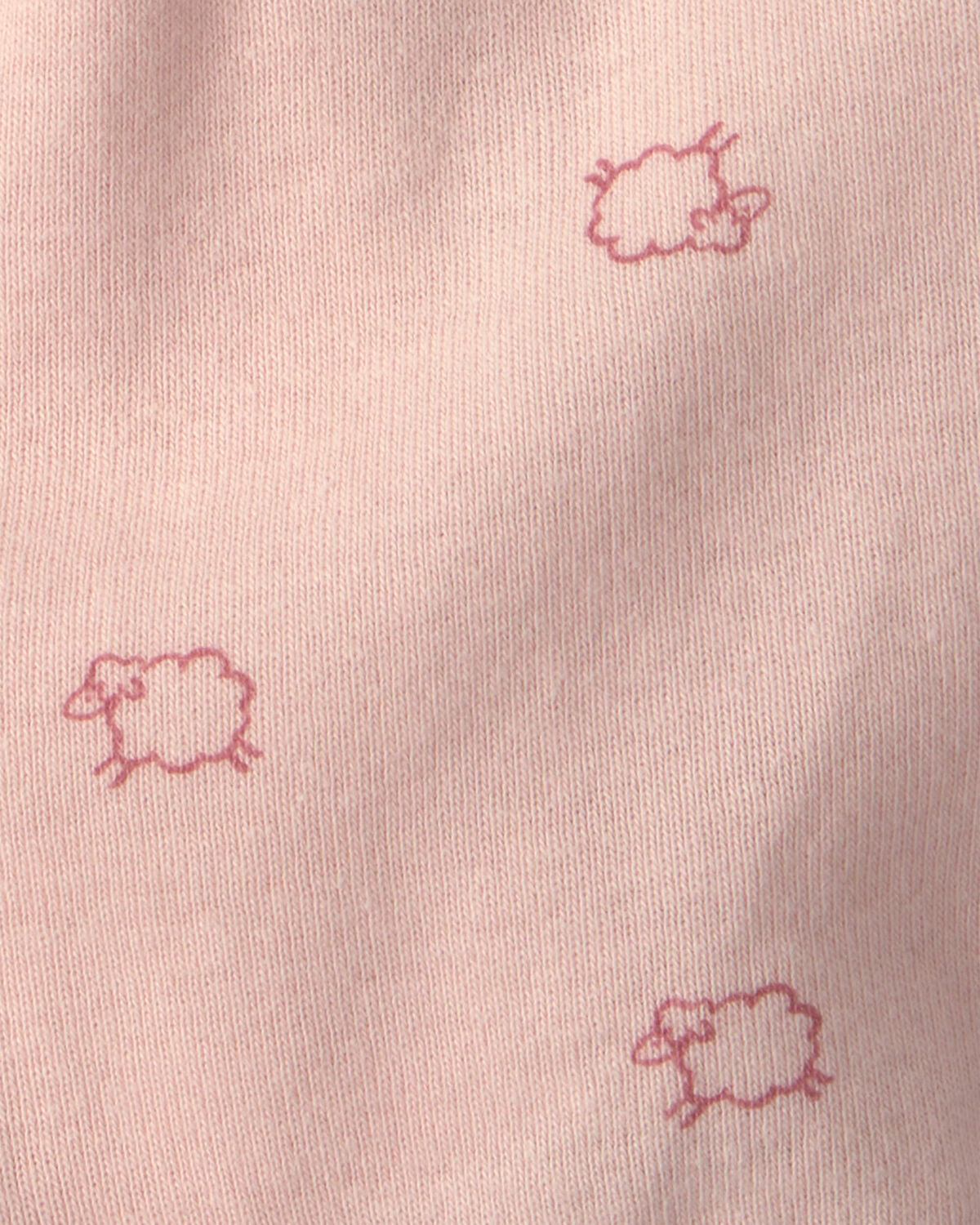 Baby Girl Sheep Side-Snap Tank - Pink - Image 2