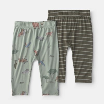 Baby Boy 2-Pack Desert PurelySoft™ Pull-On Pants - Green