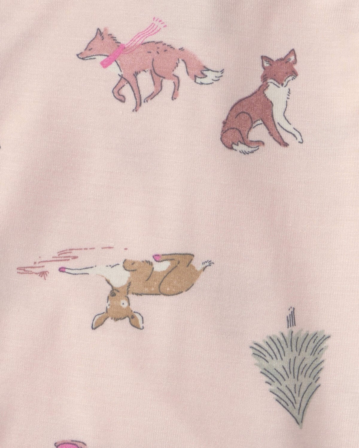 Baby Girl 2-Pack Woodland PurelySoft™ Long-Sleeve Multipack Bodysuits - Pink - Image 5