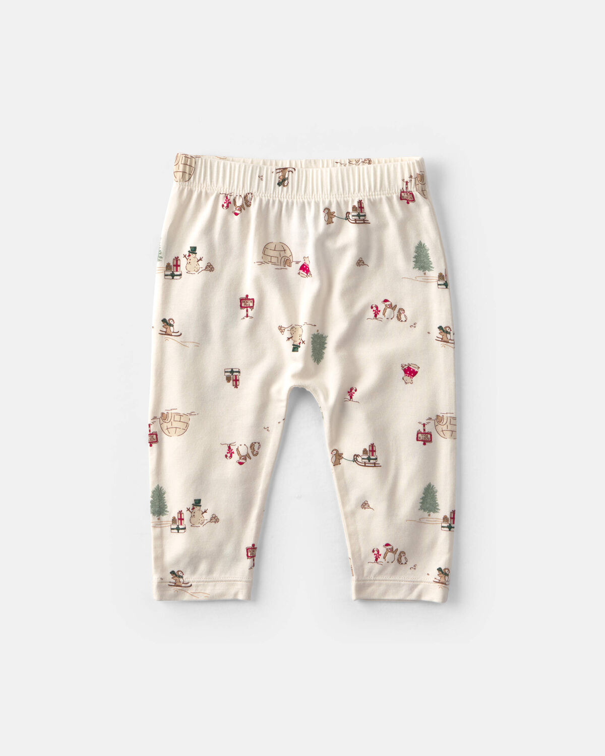 Baby 2-Piece North Pole PurelySoft™ Long-Sleeve Bodysuit & Pant Set - Cream - Image 3