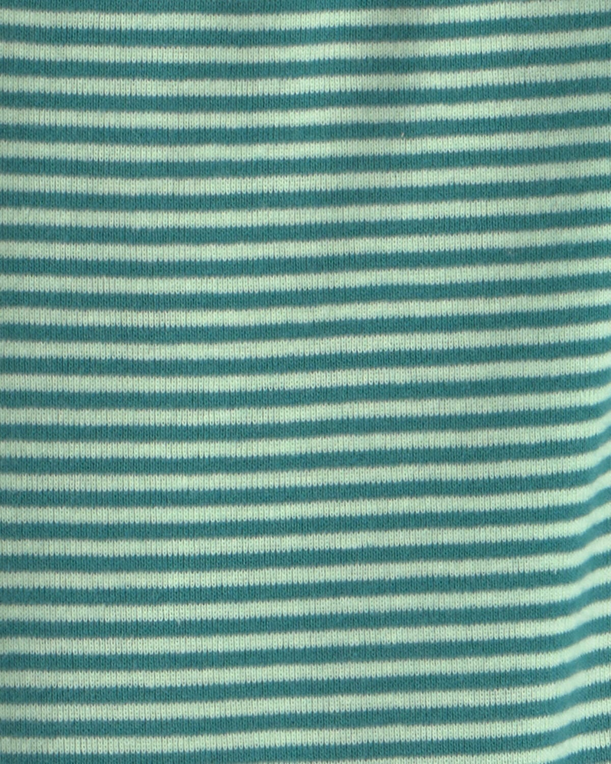 Baby Boy 4-Piece Dino Striped 100% Cotton Snug Fit Pajama Set - Green - Image 4