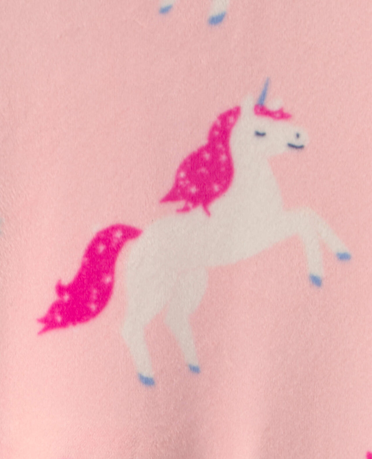 Baby Girl 1-Piece Icon 2-Way Zip DreamPlush Snug Fit Footed Pajama - Pink - Image 9
