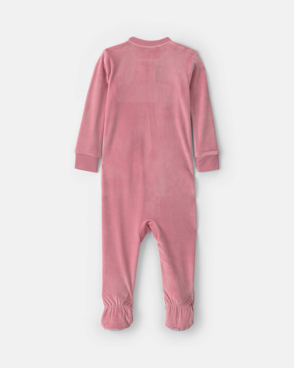 Baby Girl 1-Piece Icon 2-Way Zip DreamPlush Snug Fit Footed Pajama - Pink - Image 2