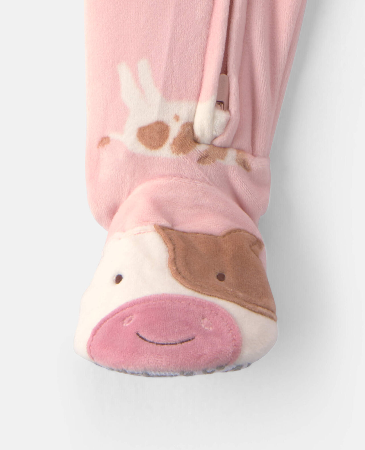 Baby Girl 1-Piece Icon 2-Way Zip DreamPlush Snug Fit Footed Pajama - Pink - Image 14