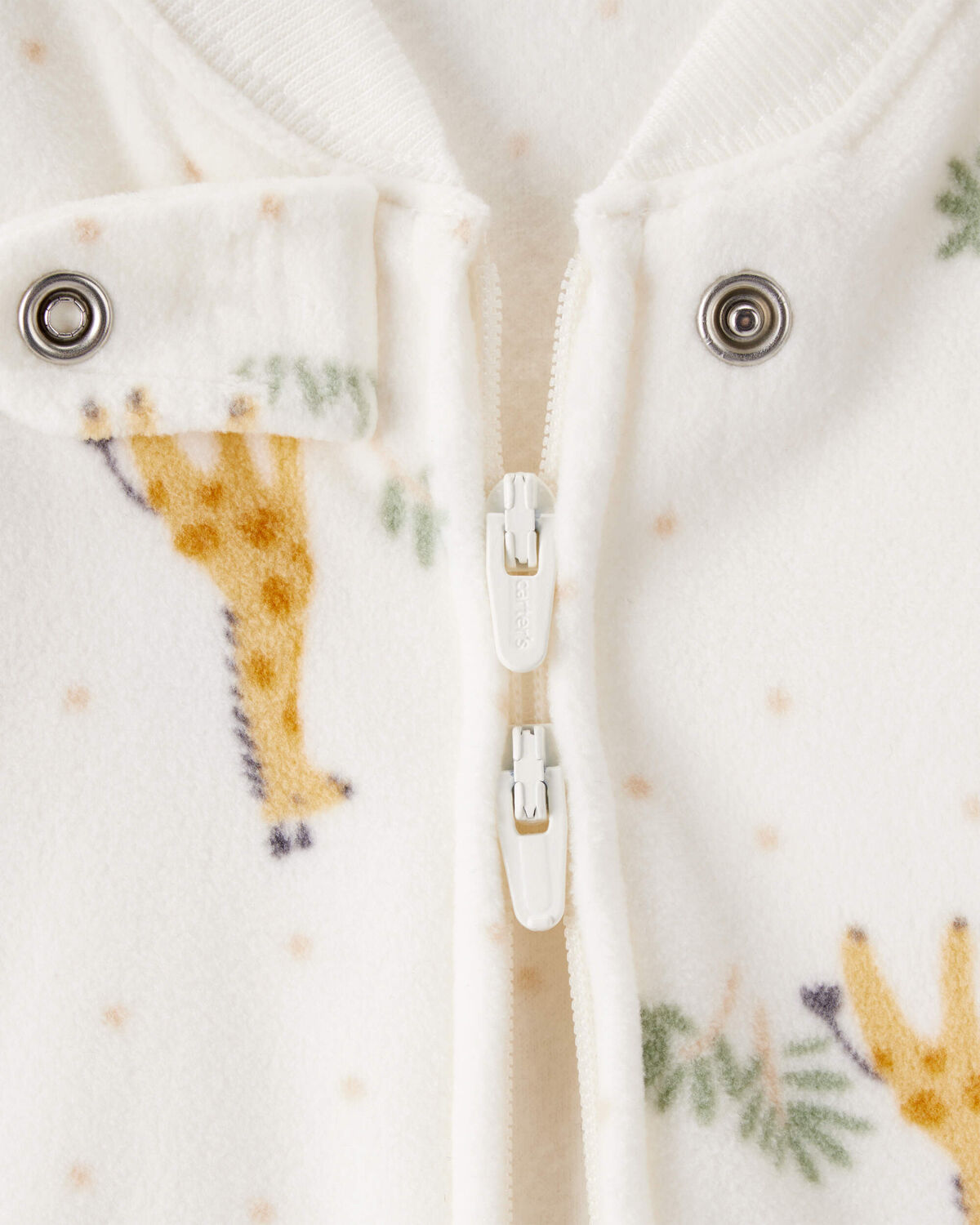 Baby Giraffe Fleece Sleep Bag - Cream - Image 2