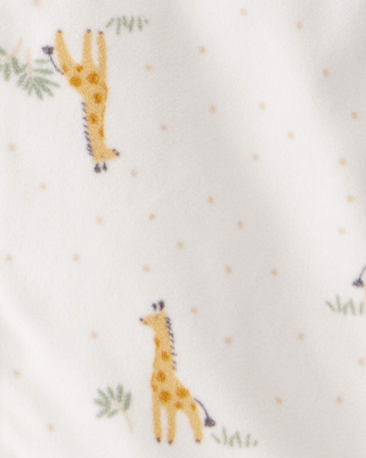 Baby Giraffe Fleece Sleep Bag - Cream - Image 3