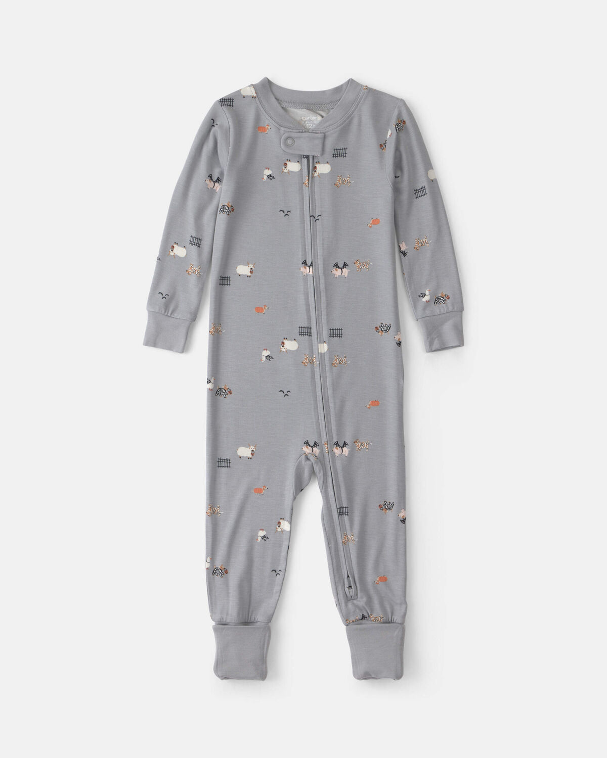 Baby 1-Piece Halloween PurelySoft™ Snug Fit Pajama - Grey