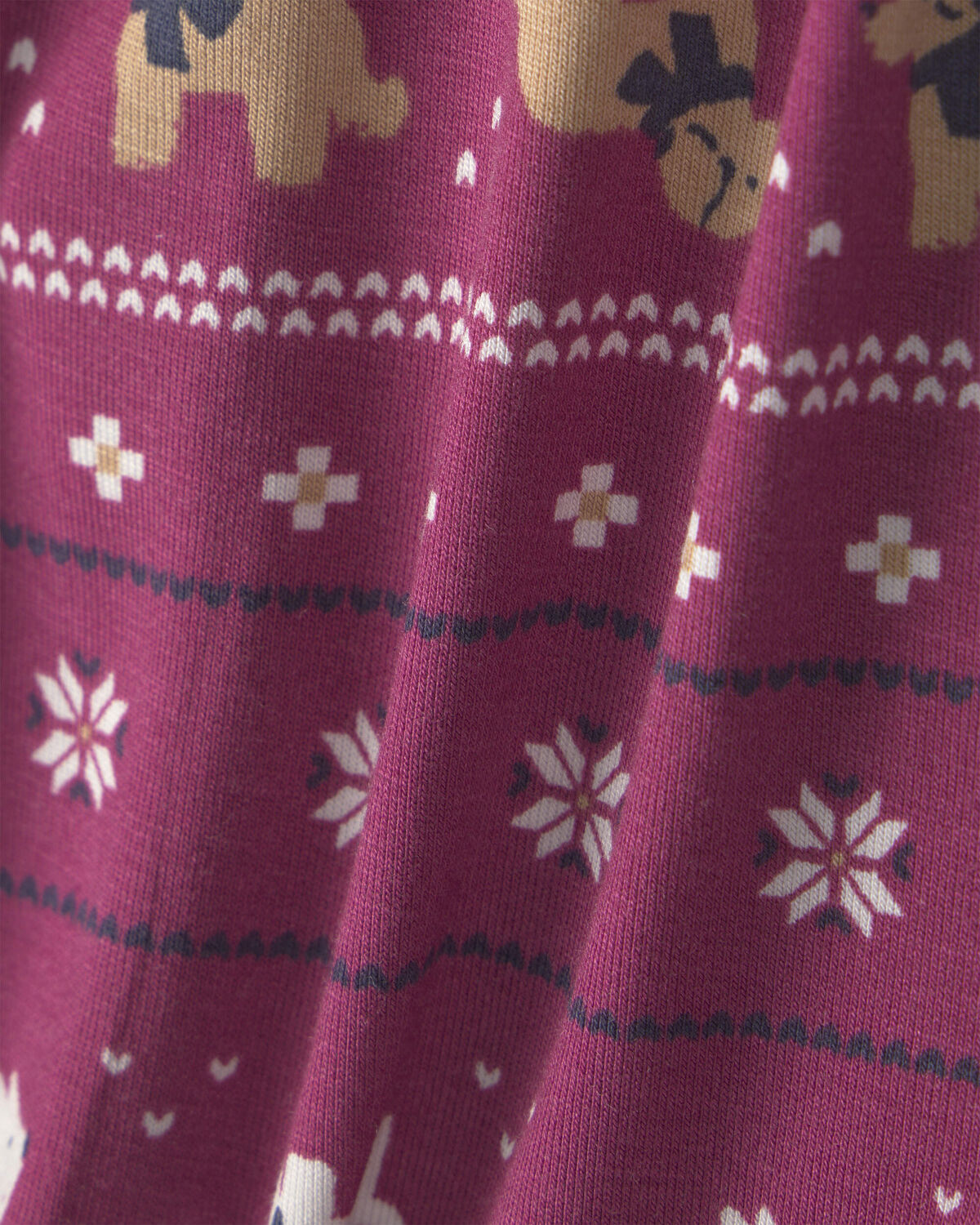 Baby 1-Piece Fair Isle PurelySoft™ Snug Fit Pajama - Burgundy - Image 5
