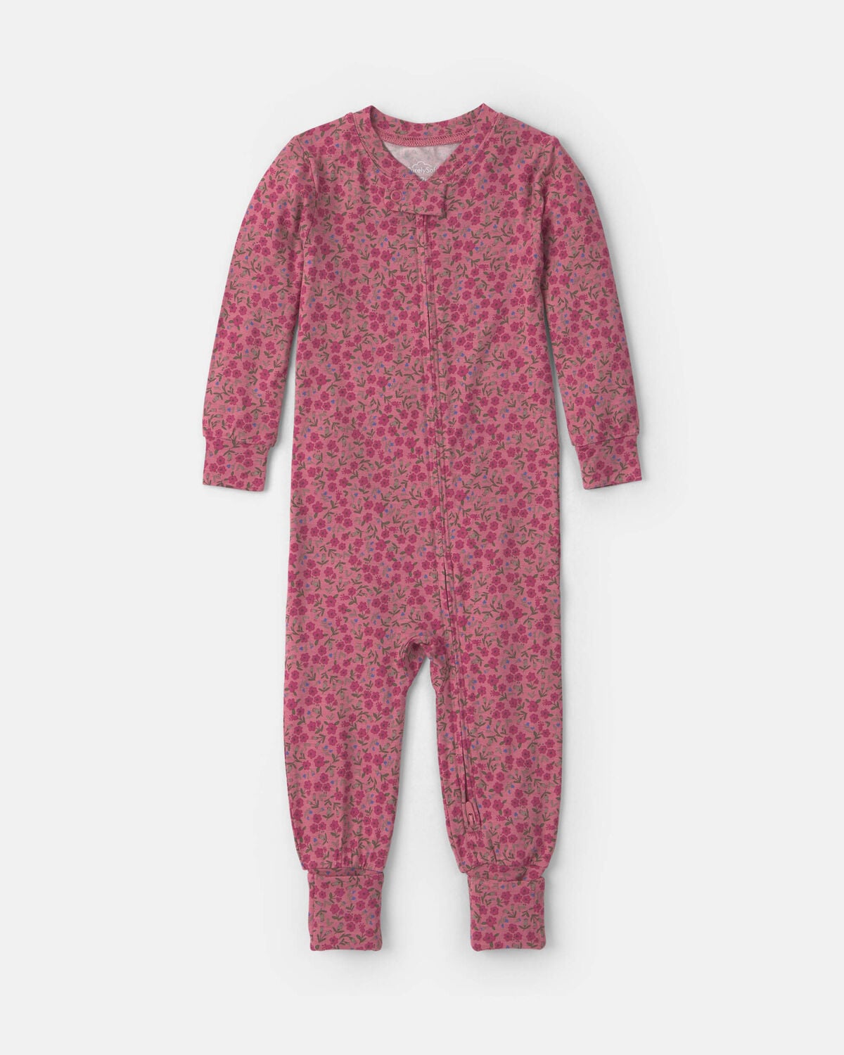 Baby Girl 1-Piece Floral PurelySoft™ Snug Fit Pajama - Pink
