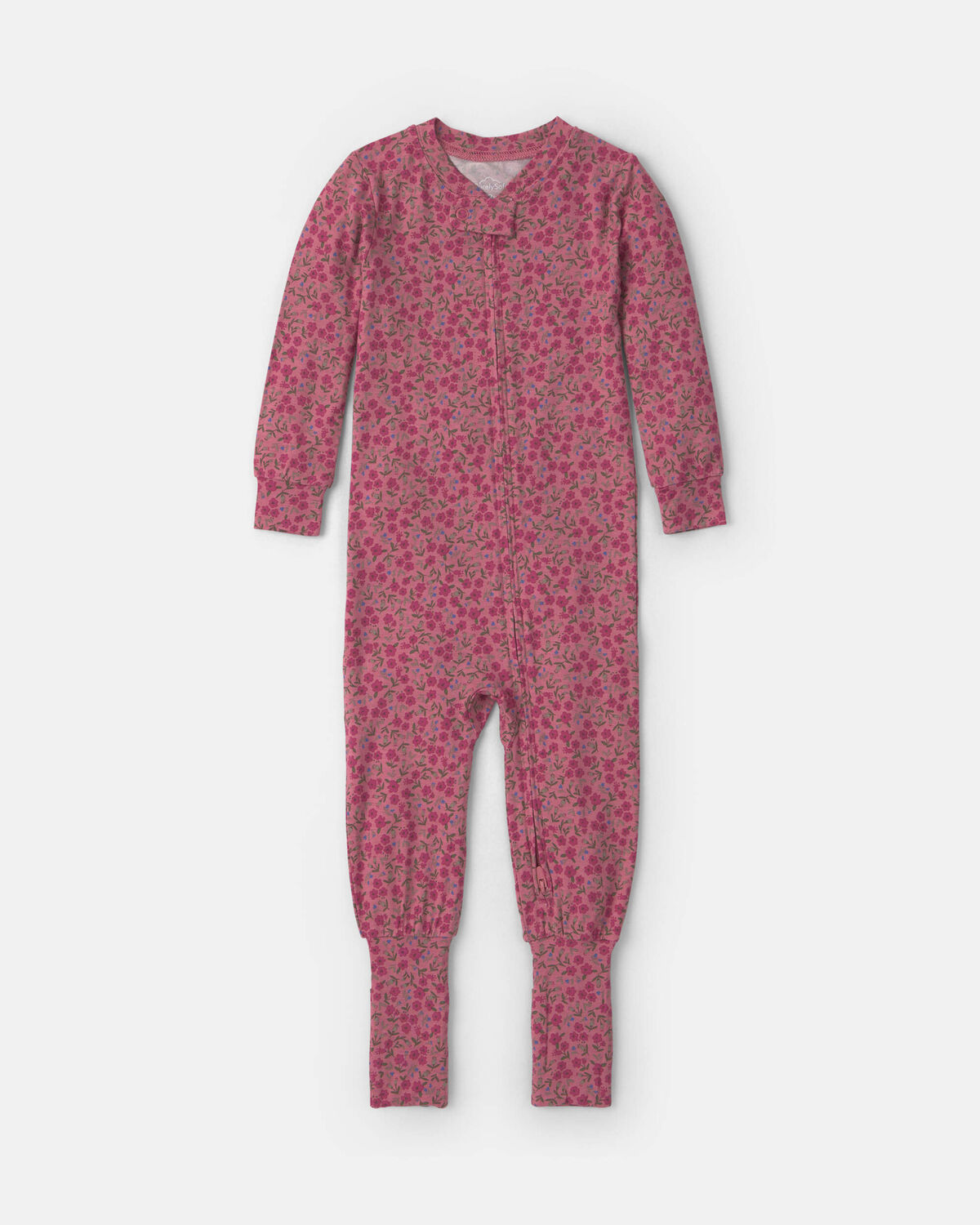 Baby Girl 1-Piece Floral PurelySoft™ Snug Fit Pajama - Pink - Image 2