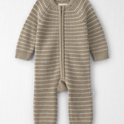 Baby Organic Cotton Sweater Knit Jumpsuit