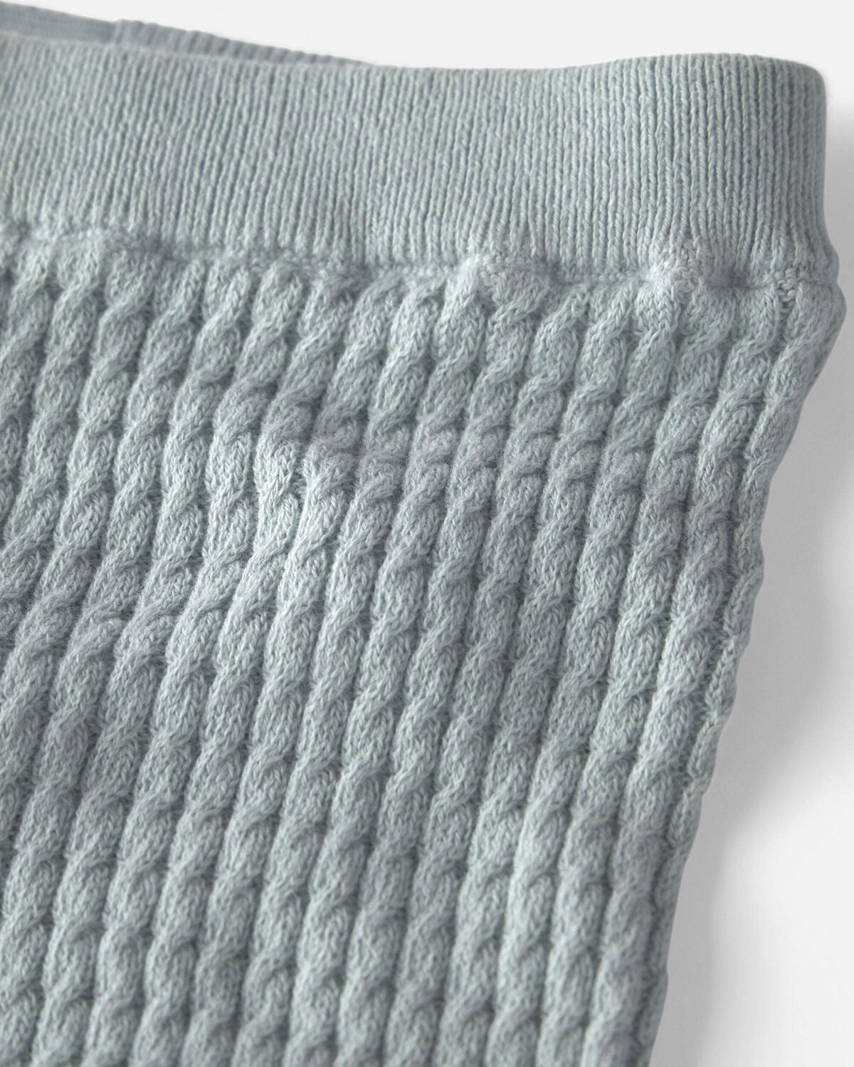 Baby 2-Piece Organic Cotton Cable Sweater Knit Top & Pant Set - Image 2