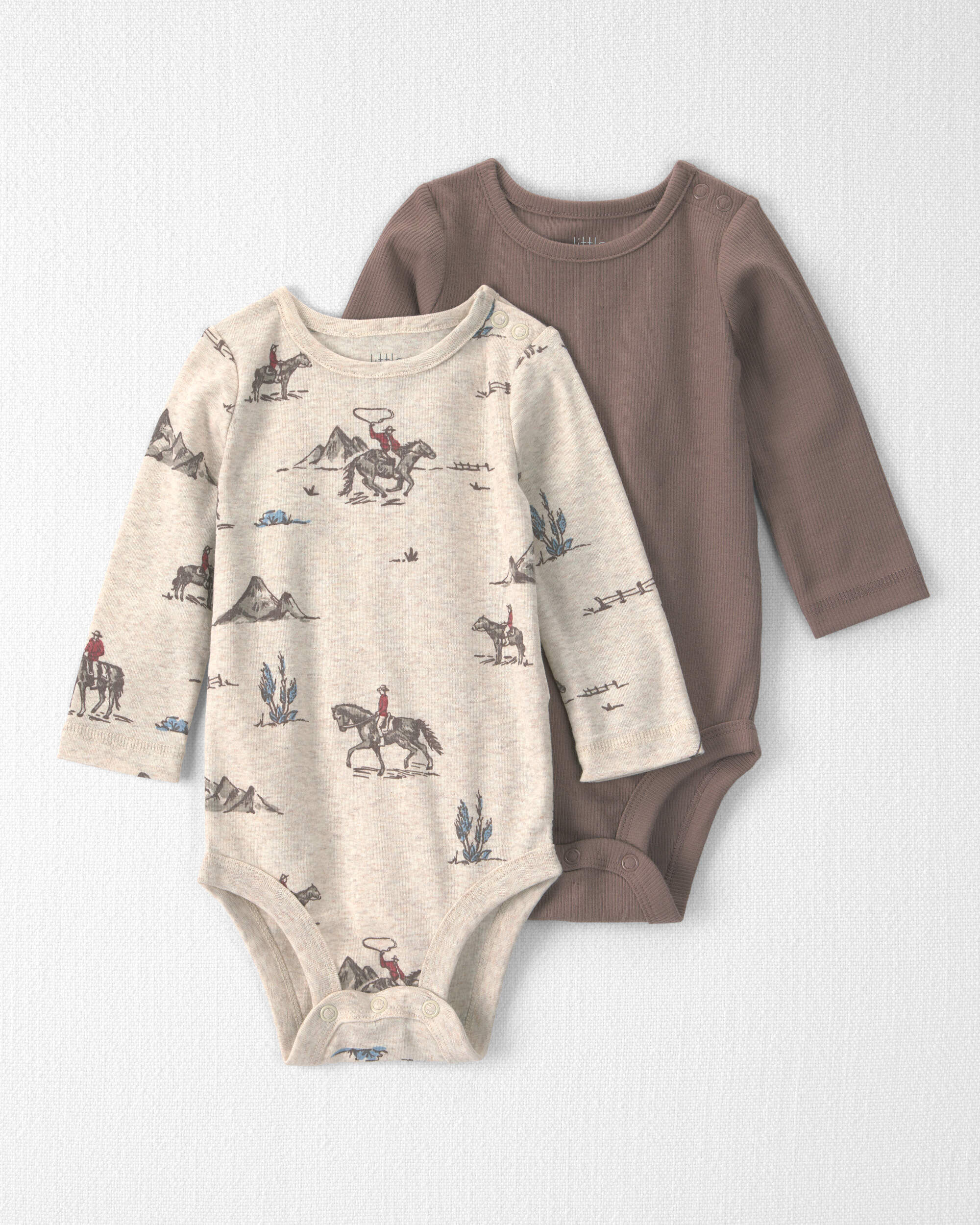 Baby Boy 2-Pack Organic Cotton Bodysuits - Image 5