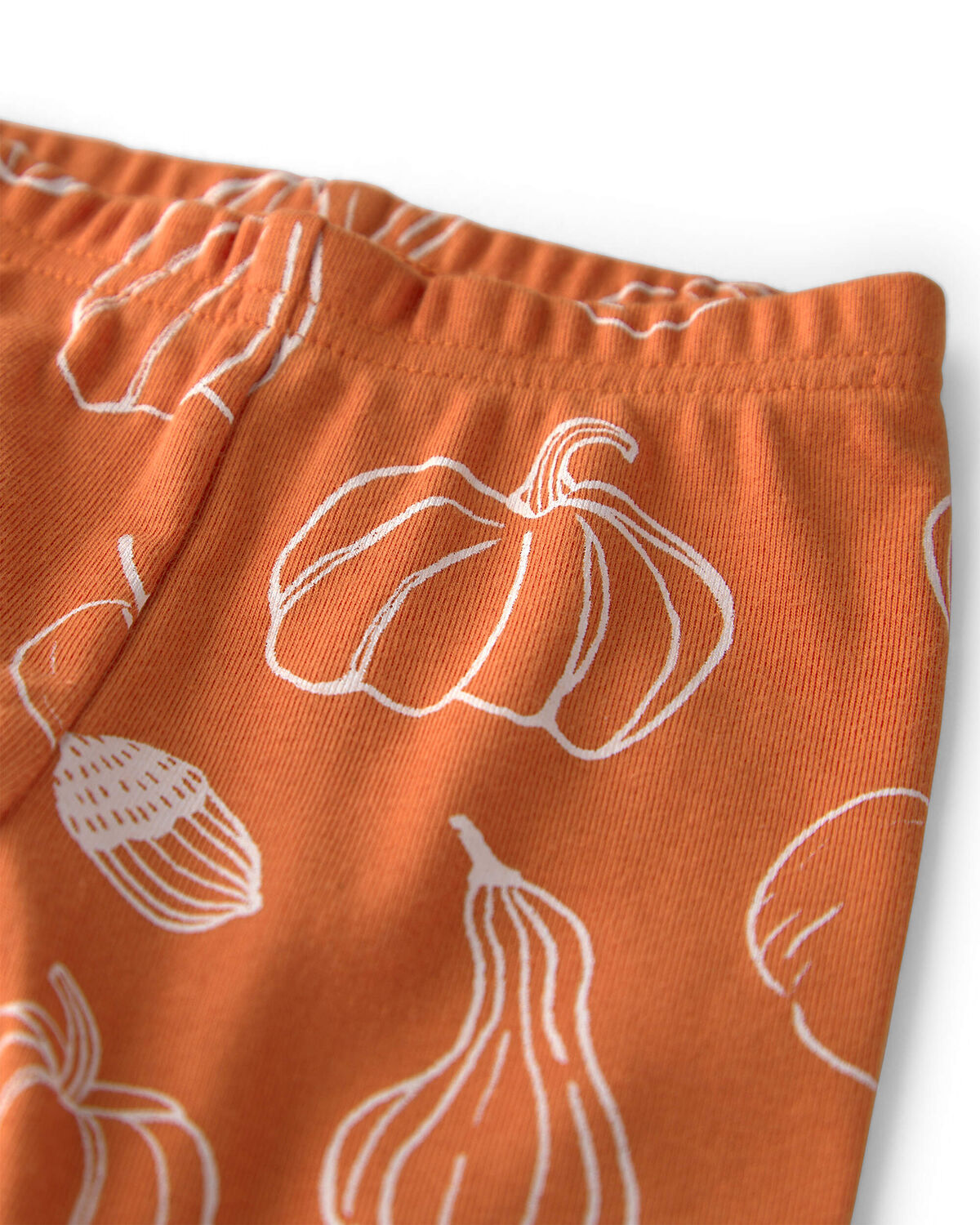Baby 2-Piece Organic Cotton Pajamas in Autumn Gourds - Image 2
