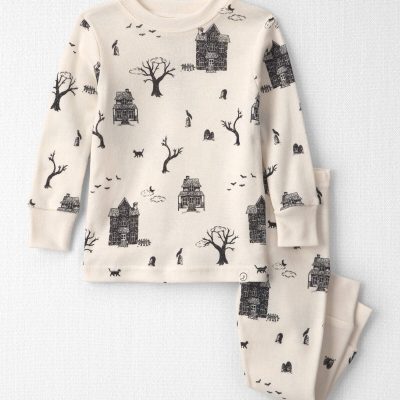 Baby 2-Piece Organic Cotton Pajamas in Spooky Village