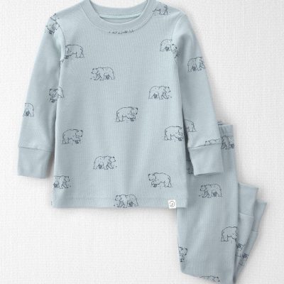 Baby 2-Piece Organic Cotton Pajamas in Winter Bears